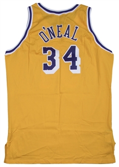 1996-97 Shaquille ONeal Game Used Los Angeles Lakers Home Jersey (DC Sports)